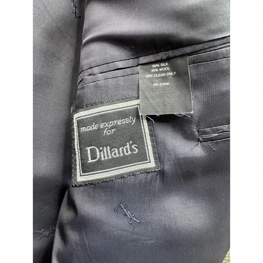 Yves‎ Saint Laurent Dillard's Blazer Men's Wool Silk Blend Suit Jacket
